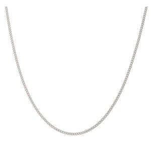 Kelly Waters - Sterling Silver - Curb Chain 1mm 16" Necklace
