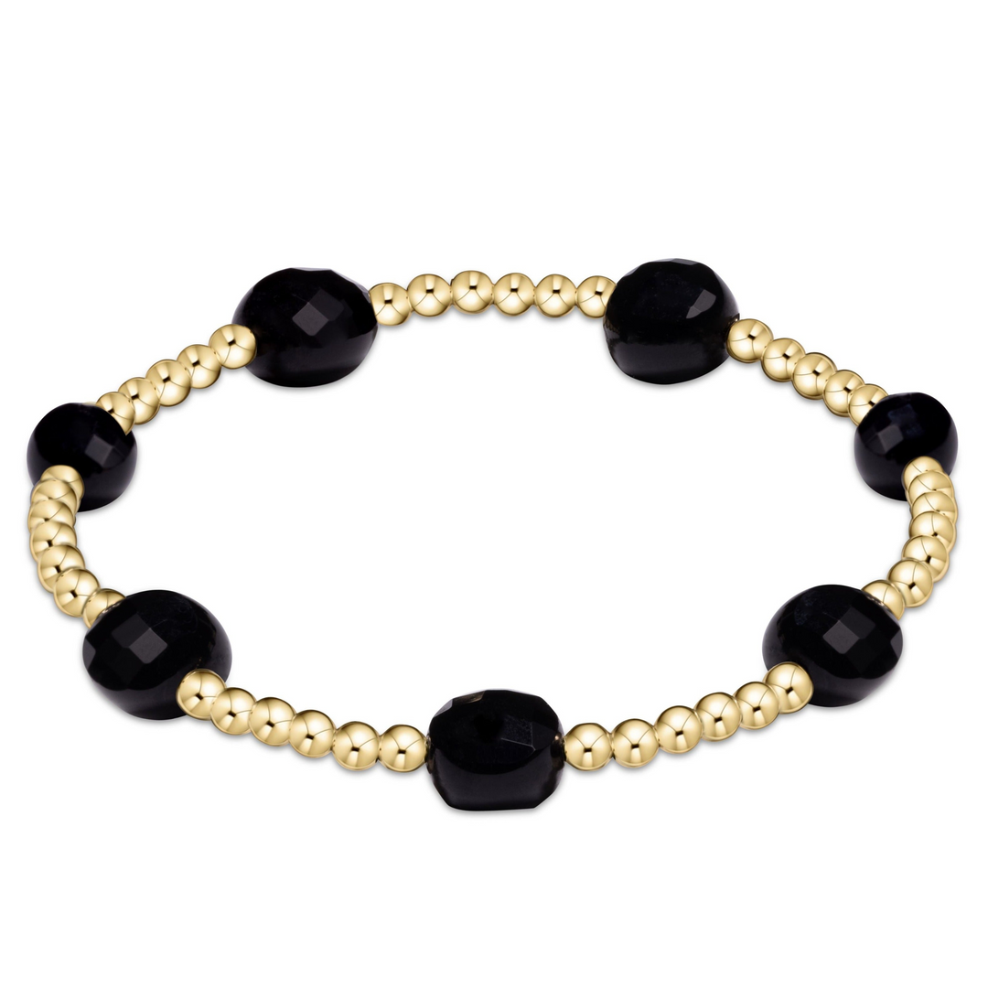 enewton - Admire Bead Bracelet Black Onyx Gold-Filled Bracelet (Extends 7.25")