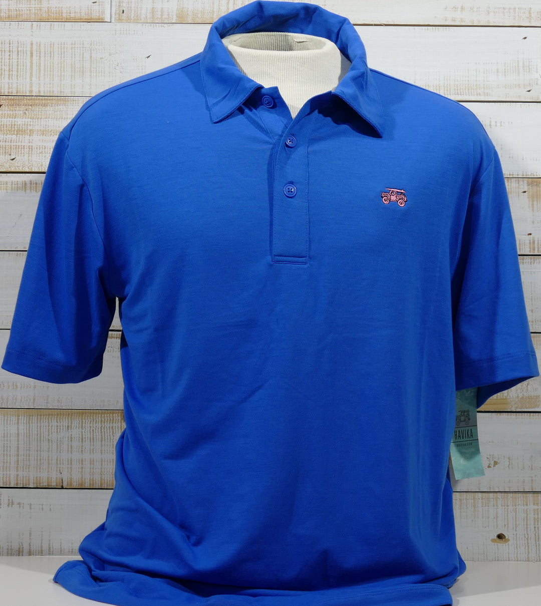 Havika - Short Sleeve Polo Shirt - Blue * Ocean City Exclusive