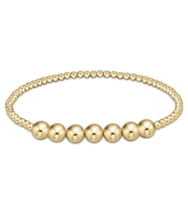 enewton - Classic Beaded Bliss 3mm - 6mm Gold-Filled Bracelet (Standard 6.25")