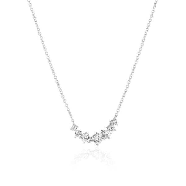Sif Jakobs - Sterling Silver - "Belluno Piccolo" Cubic Zirconia Necklace (42cm + 5cm)