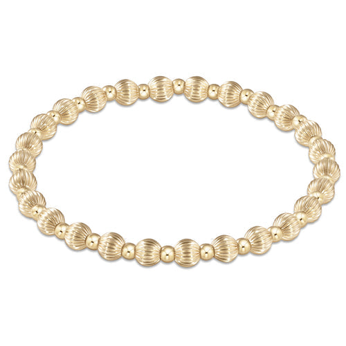 enewton - Dignity Grateful Pattern 5mm Gold-Filled Bracelet (Standard 6.25")