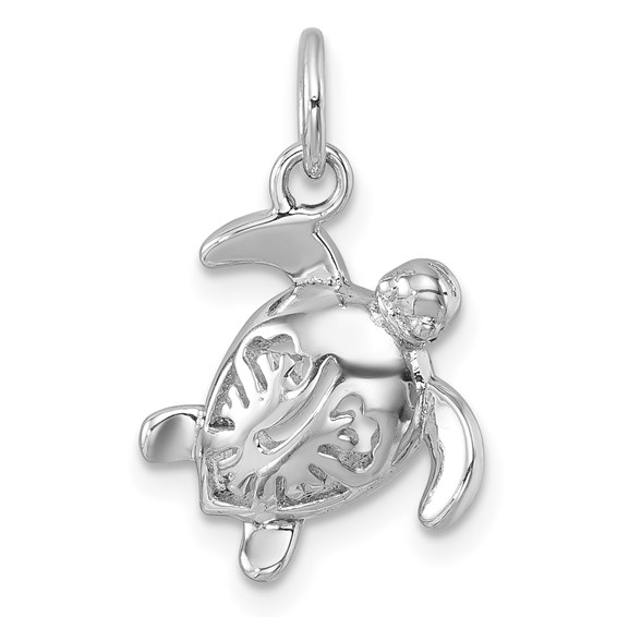 Sterling Silver Turtle Pendant