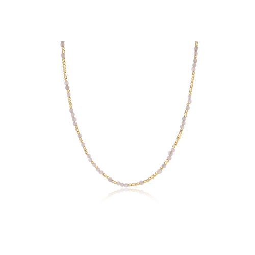 enewton - 14k gold-filled - Yellow Gold Choker Beaded Labradorite Necklace 15"