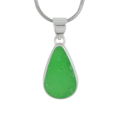 Emerald Green Sea Glass Pendant