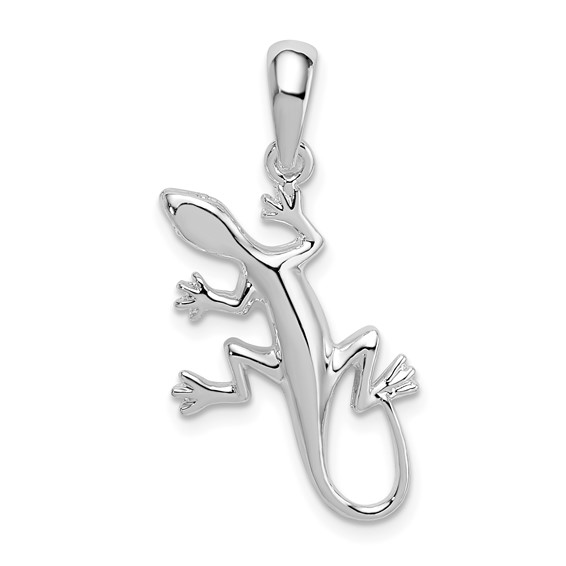 Sterling Silver Gecko Sea Life Pendant