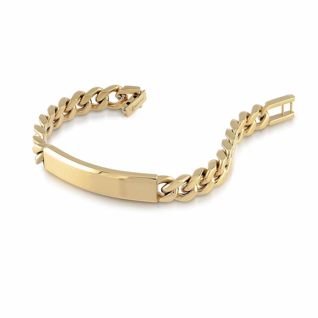 GOLD-IP S.STEEL 9.4MM-CURB-LIN
