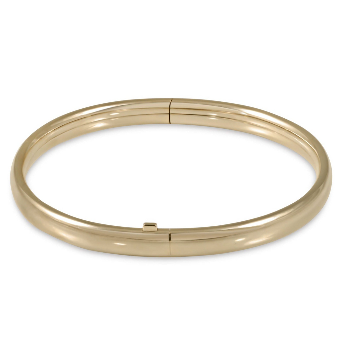 enewton - 14k gold-filled - Yellow Gold Cherish Bangle Bracelet 6.25" diameter (youth)