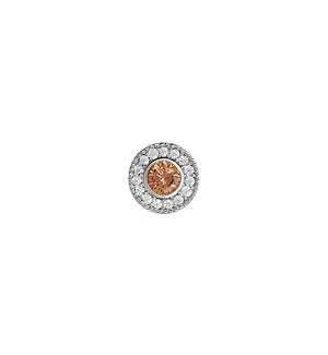 Kelly Waters - Sterling Silver - November Birthstone - Simulated Citrine Charm