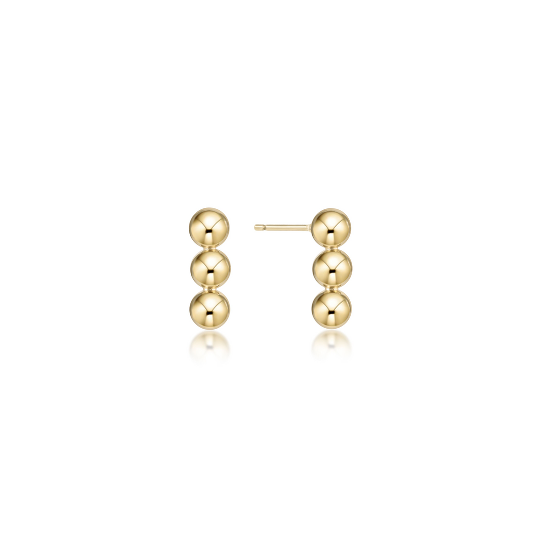 enewton - 14k gold-filled - Yellow Gold 4mm Beaded Joy Stud Earrings