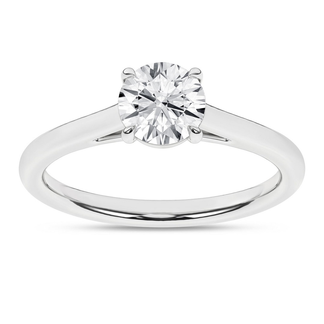 14k White Gold 1.00ct Lab Grown Diamond Solitaire Ring