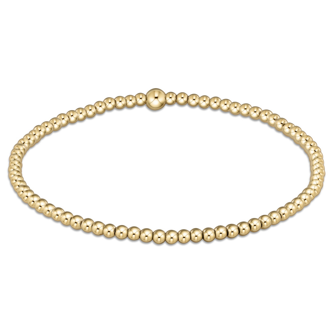 enewton - Classic Bead Bracelet 2.5mm Gold-Filled Bracelet (Extends 7.25")