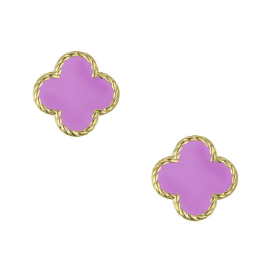 Four Leaf Clover Stud Earrings