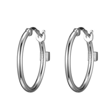 Elle - Sterling Silver - 30mm Hoop Earrings