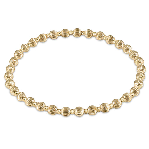 enewton - Dignity Grateful Pattern 4mm Gold-Filled Bracelet (Standard 6.25")