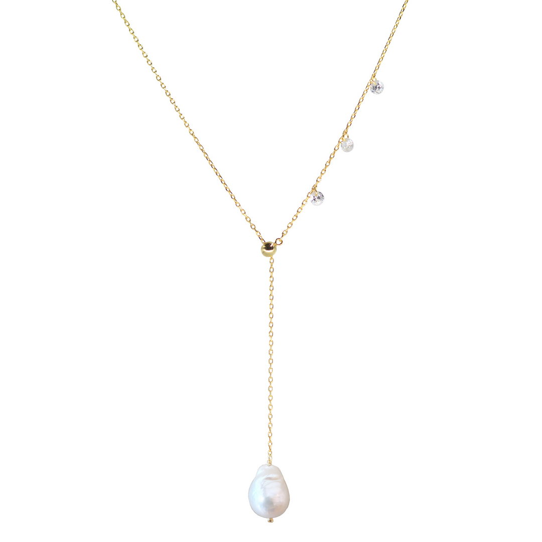 Double Slider Lariat with Pear