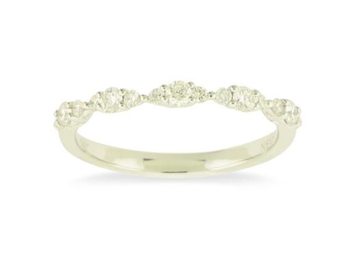 14k Yellow Gold 0.32ct. Natural Diamond Oval Ring 6.5