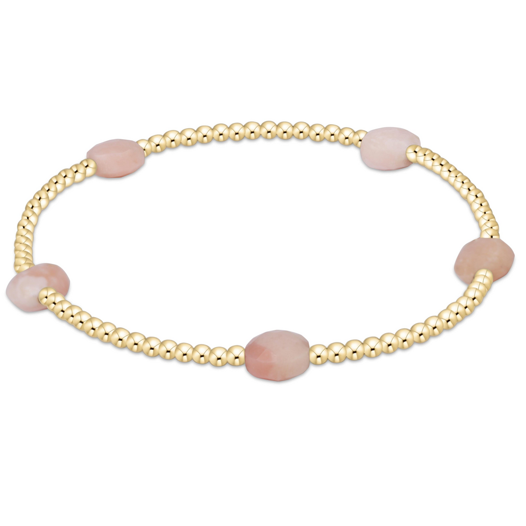 enewton - Admire 2mm - Pink Opal Gold-Filled Bracelet (Standard 6.25")