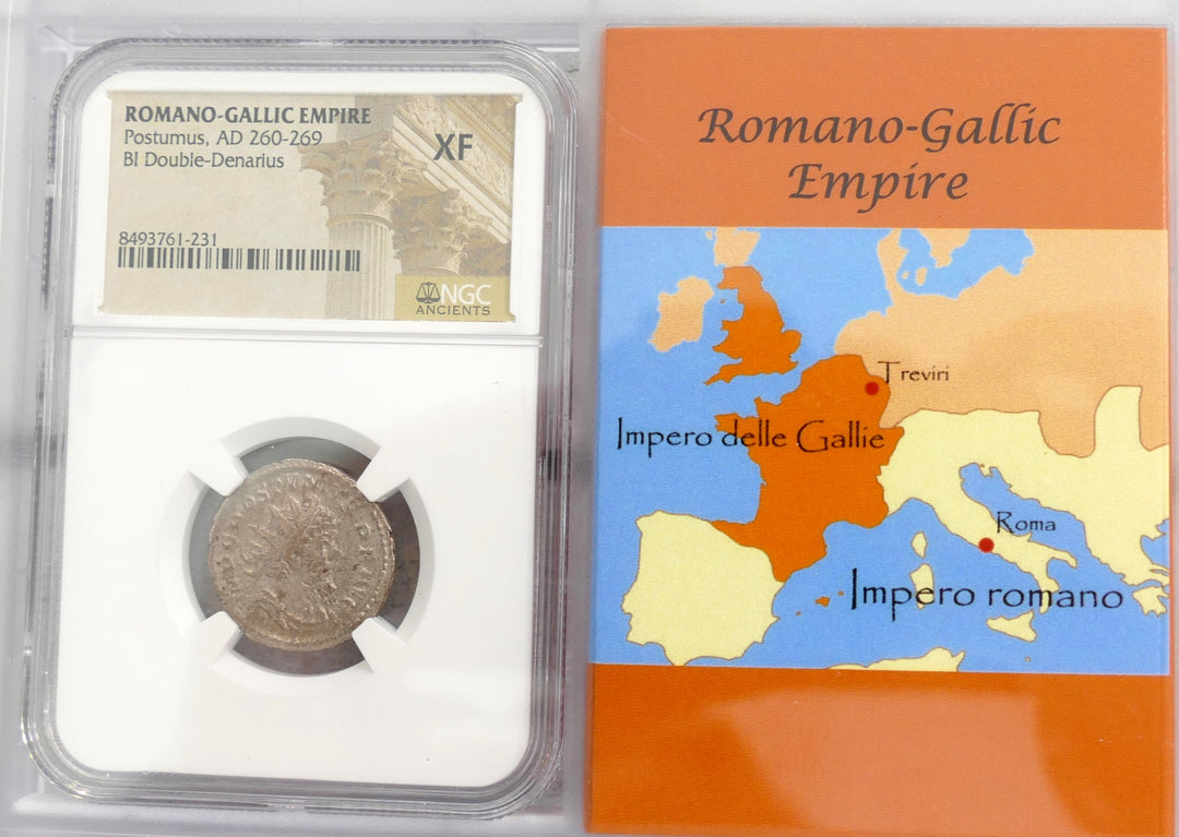BI DOUBLE DENARIUS ROMANO-GALLIC 260-269 AD