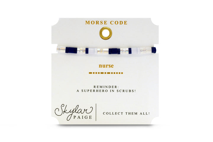 Stia Couture - - "Nurse" Tila Bead Stretch Bracelet