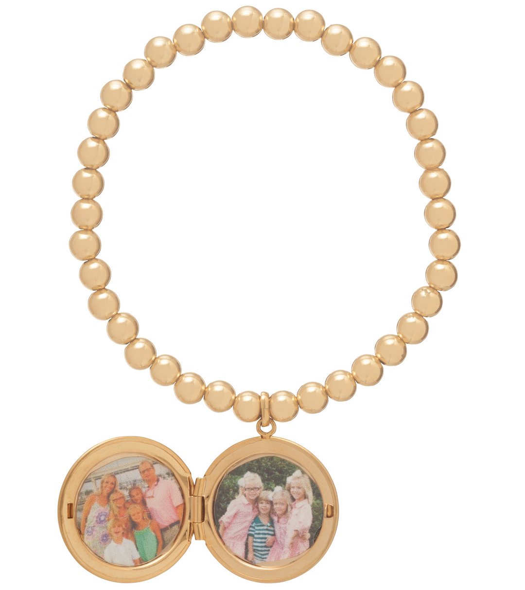 enewton - 14k gold-filled - Cherish - Small Gold Locket 3mm Bead Bracelet