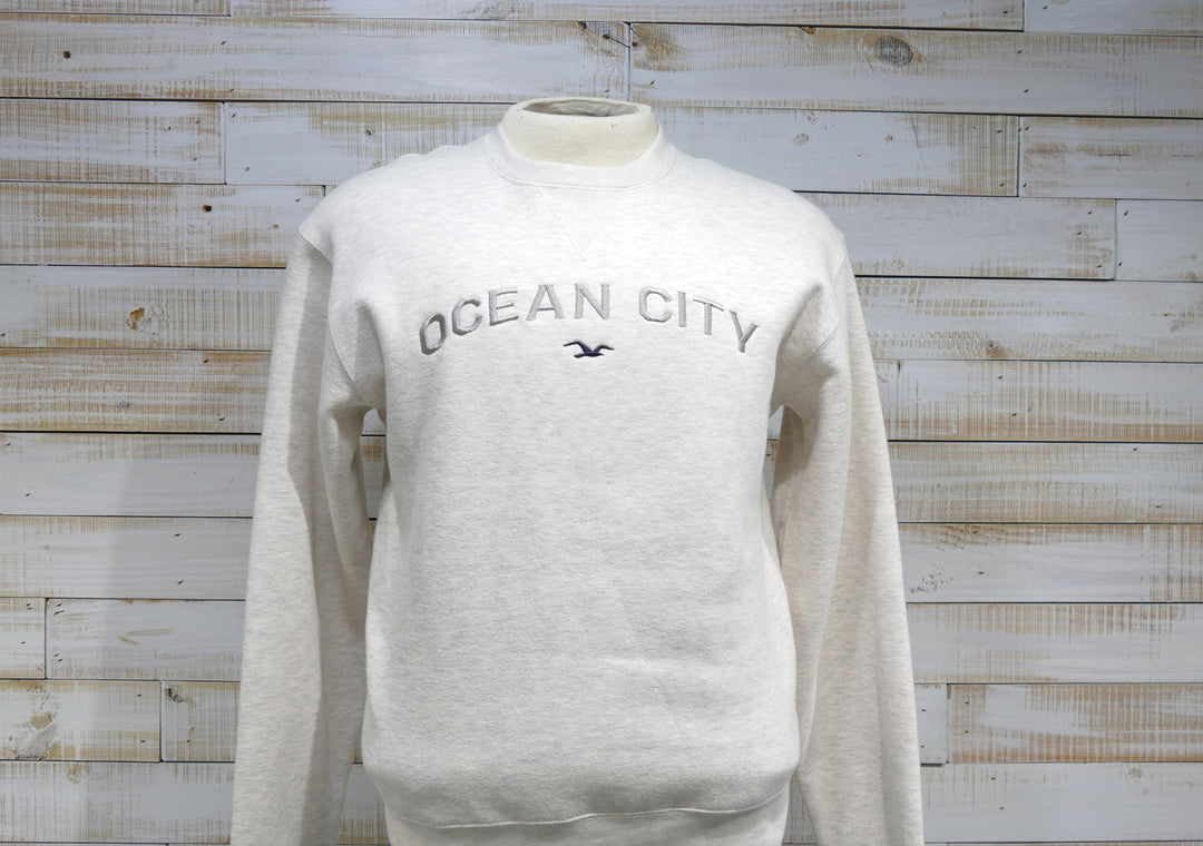 Gear - Long Sleeve Crew Neck Seagull Sweatshirt - Oatmeal