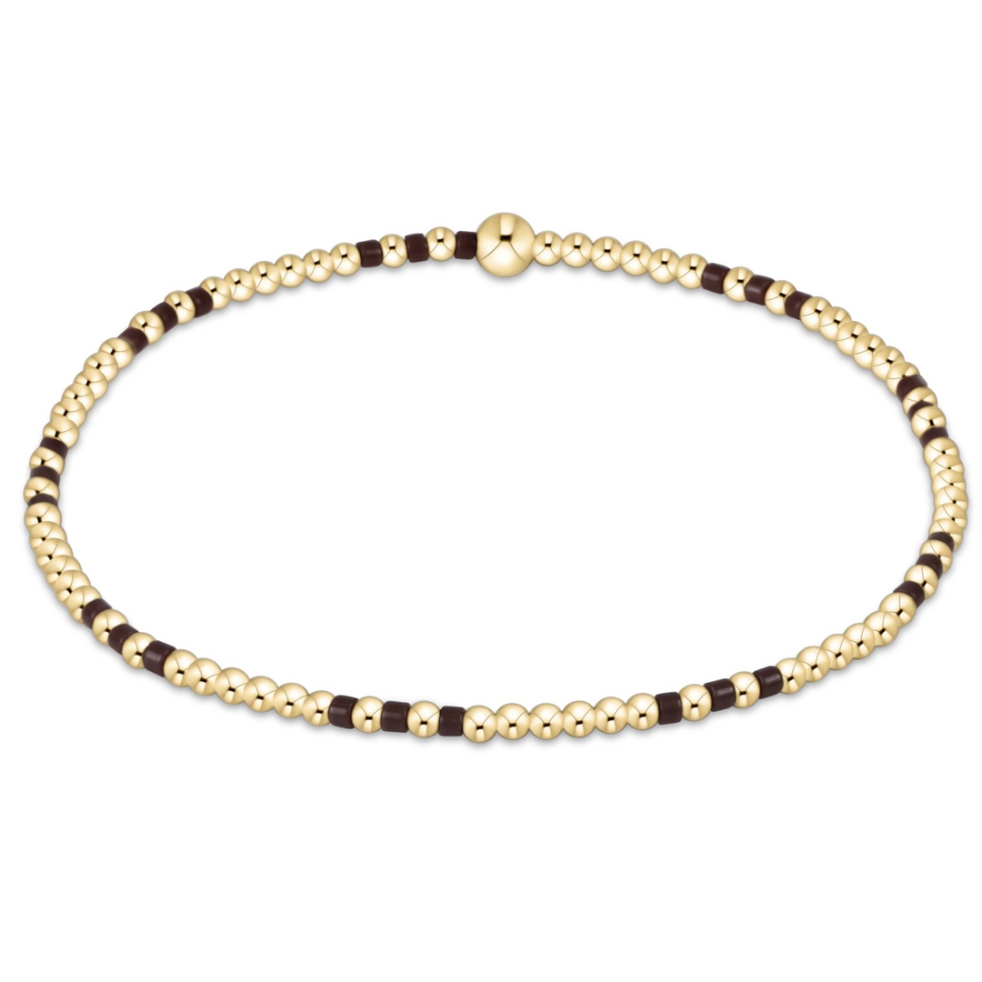 enewton - 14k gold-filled - Hope Joy - Chocolate 2mm Bead Bracelet