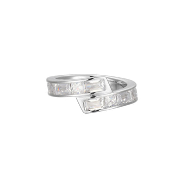 CZ WRAP RING - SS - 7