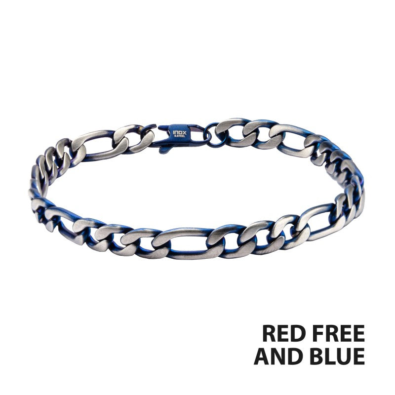 Stainless Steel Blue IP Figaro