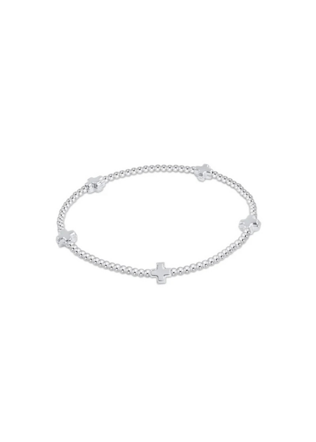enewton - Signature Cross 2mm Small Sterling Silver Bracelet (Standard 6.25")