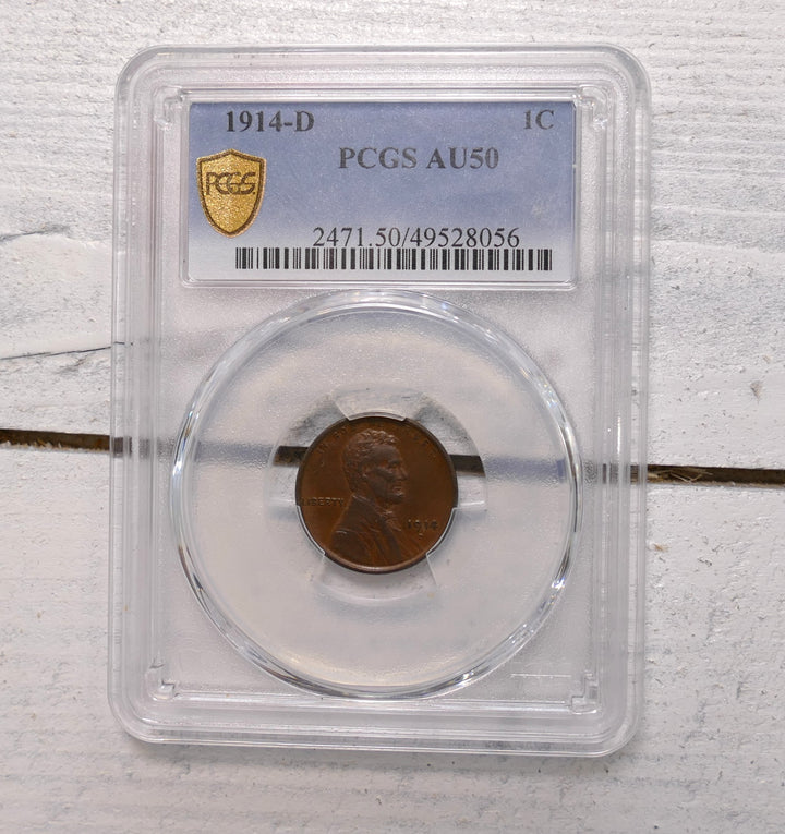 US 1914 DENVER PENNY AU 50