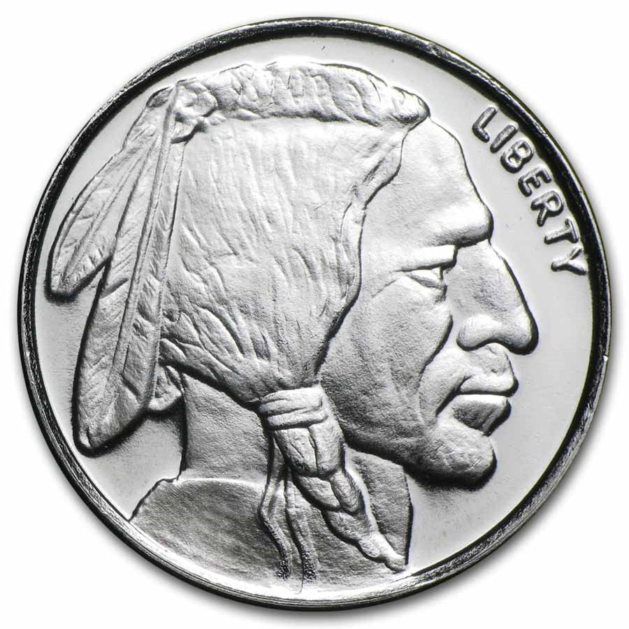 1 TROY OUNCE OF SILVER- ROUND (random Mints)