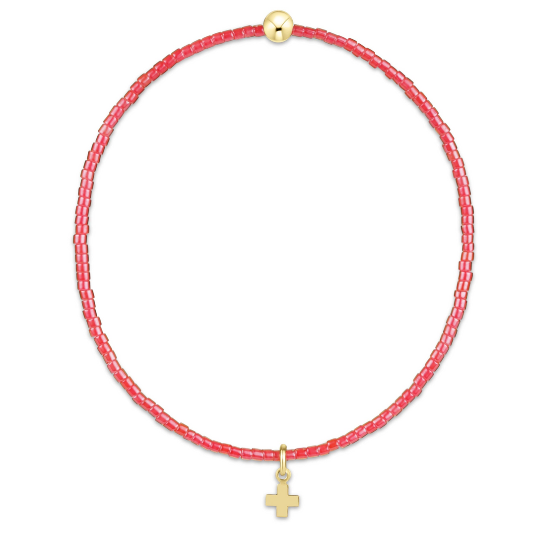 enewton - Hope Signature Cross 2mm - Sherbert Gold-Filled Bracelet (Standard 6.25")