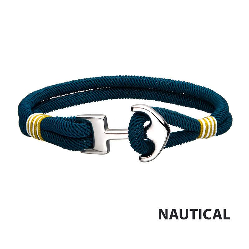 Blue Paracord Rope with Stainl