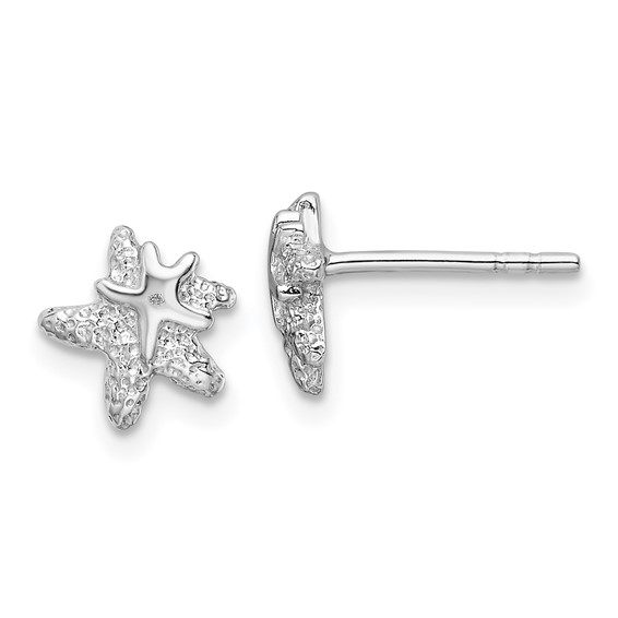 Sterling Silver Rhodium-Plated