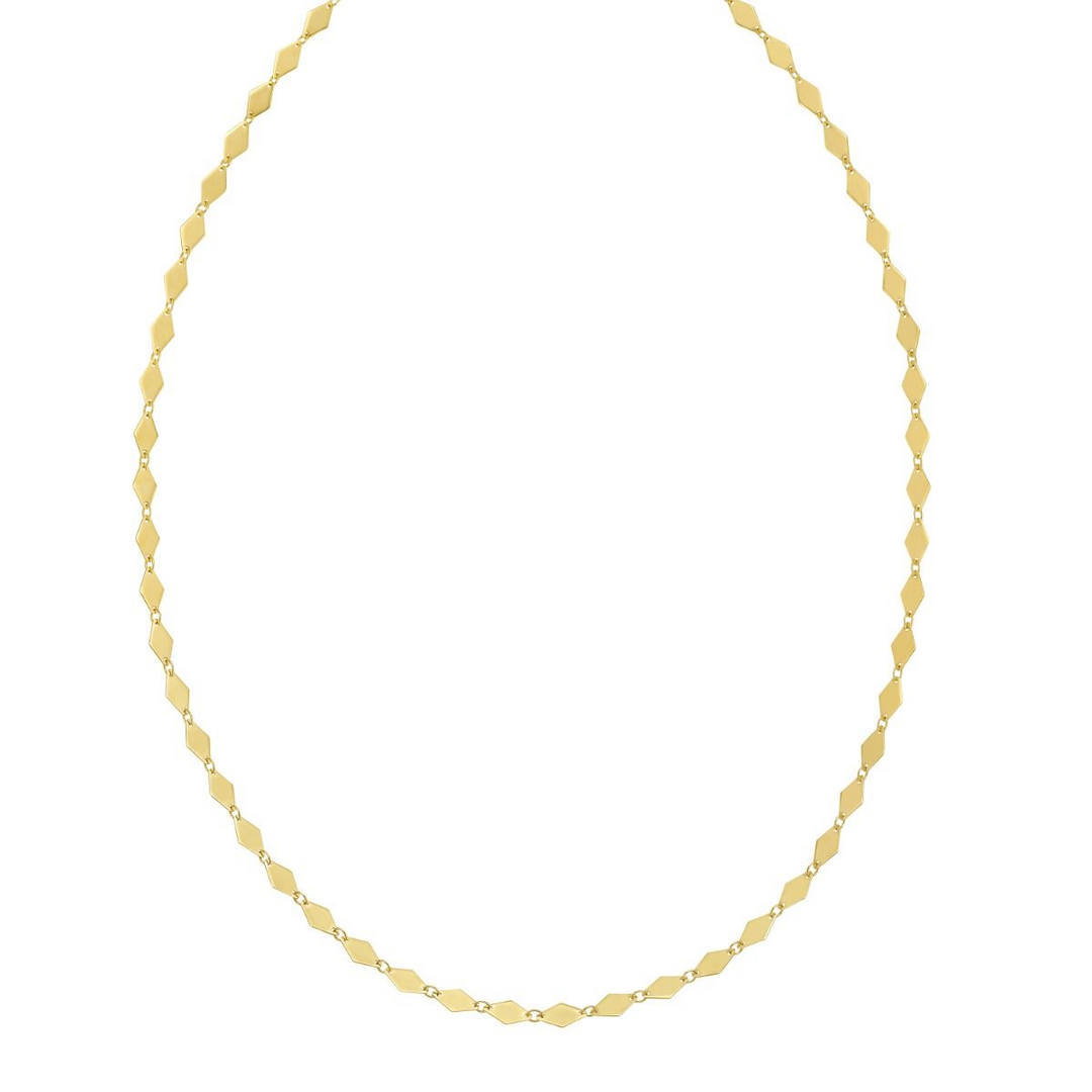 14K Mirror Kite Link Necklace