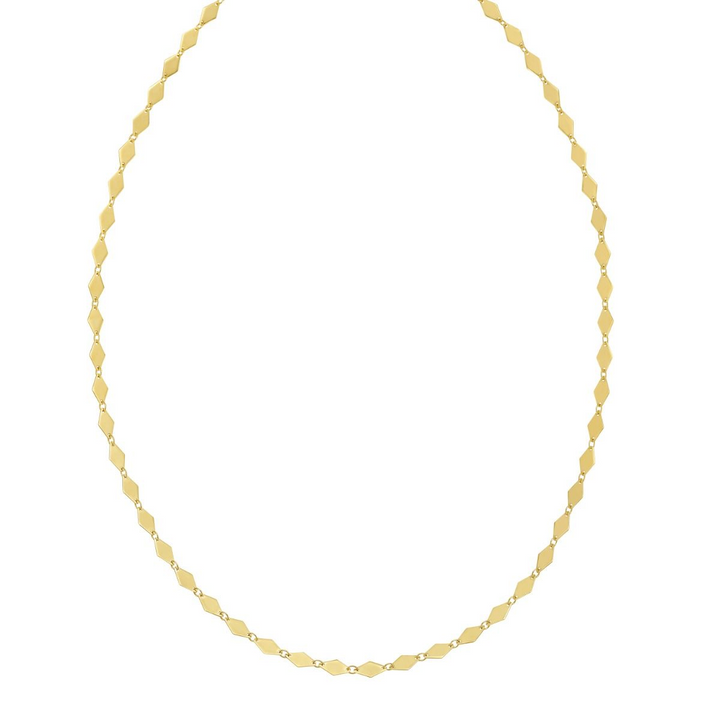 14K Mirror Kite Link Necklace
