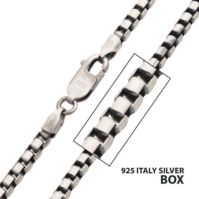 3.6mm 925 Italy Silver Black R