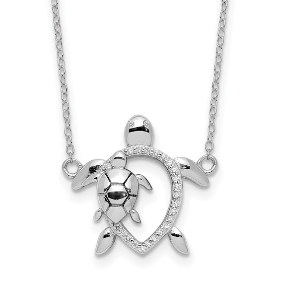 Sterling Silver Rhodium-Plated