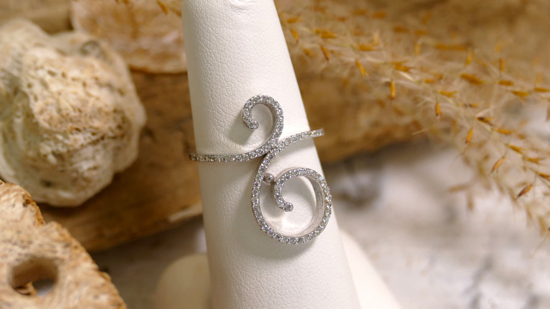 14K White Gold 0.75ct Natural Diamond Ring (Size 7)