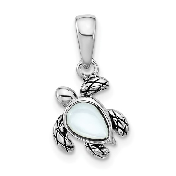 Sterling Silver Rhodium-Plated