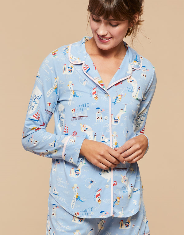 Pajama Top - Down the Shore -