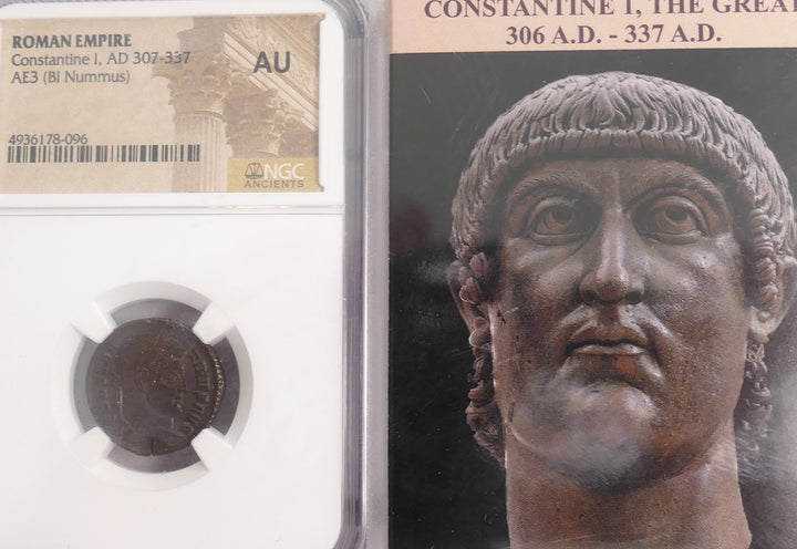 "Constantine Bi Nummus Coins" Roman Empire 307-337 AD  AU