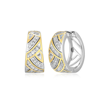 SS GP TT WT CZ BAGUETTE HOOPS