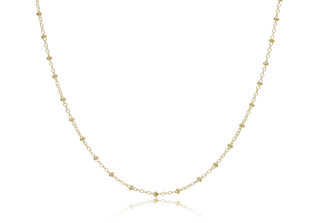 enewton - 14k gold-filled - Yellow Gold - Simplicity - 2MM Beaded Chain Necklace