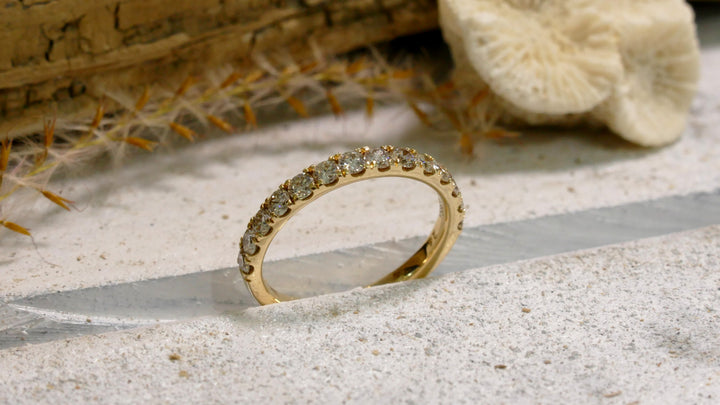 14k Yellow Gold 0.75ctw Diamond Ring (Size 6.5)