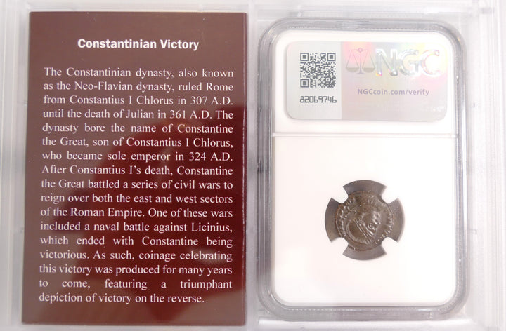 ROMAN EMPIRE 330-340 AD AE3/4 BI NUMMUS Mint