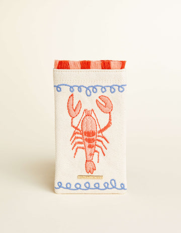 Spartina - - Embroidered Lobster Sunglass Case Accessory