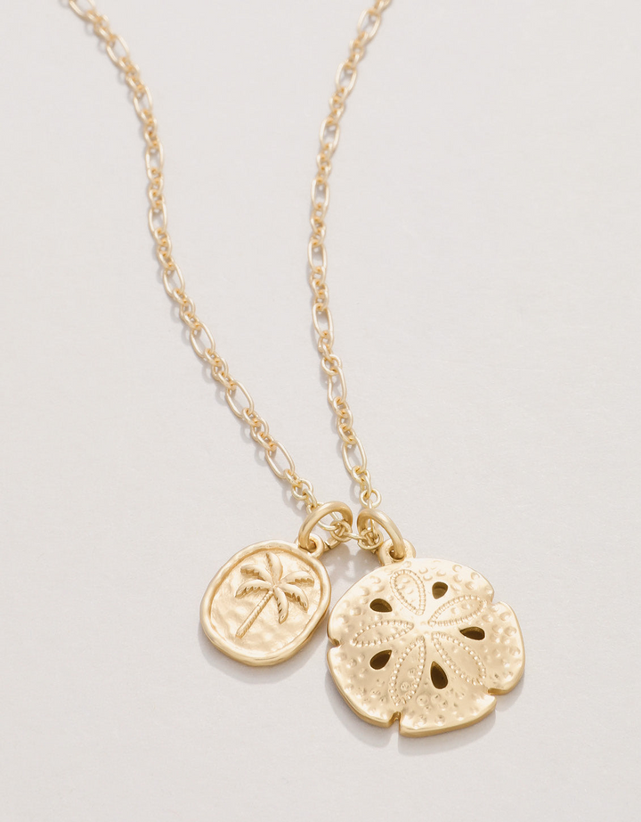 Spartina - - 18K Gold Plated Coastal Dreams Sanddollar Necklace 18"