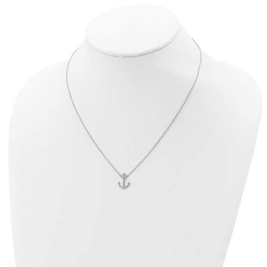 Sterling Silver Rhodium-Plated